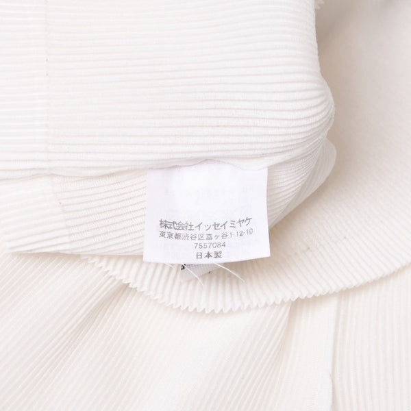 極美品 PLEATS PLEASE ISSEY MIYAKE プリーツプリーズ PP23 fK325 イッセイミヤケ カットソー サイズ3 ホワイト 中古 4b014075