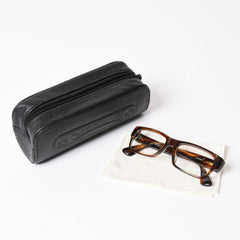 CHROME HEARTS クロムハーツ メガネ HOT POCKET FRAME MADE IN JAPAN フレーム ブラウン 美品 中古 4b014118