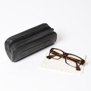 CHROME HEARTS クロムハーツ メガネ HOT POCKET FRAME MADE IN JAPAN フレーム ブラウン 美品 中古 4b014118