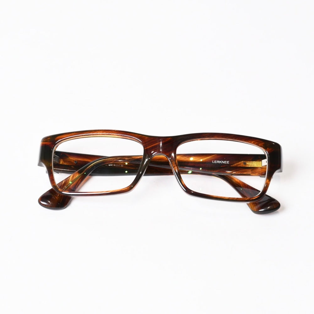 CHROME HEARTS クロムハーツ メガネ HOT POCKET FRAME MADE IN JAPAN フレーム ブラウン 美品 中古 4b014118
