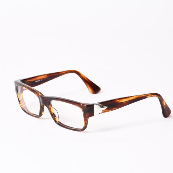 CHROME HEARTS クロムハーツ メガネ HOT POCKET FRAME MADE IN JAPAN フレーム ブラウン 美品 中古 4b014118