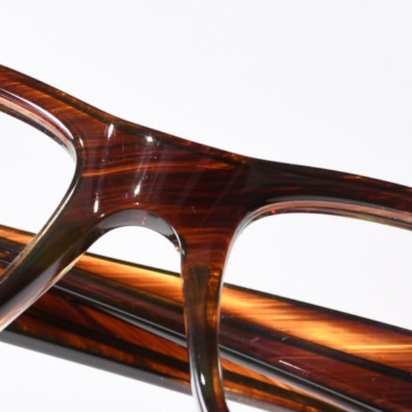 CHROME HEARTS クロムハーツ メガネ HOT POCKET FRAME MADE IN JAPAN フレーム ブラウン 美品 中古 4b014118