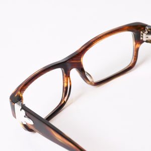 CHROME HEARTS クロムハーツ メガネ HOT POCKET FRAME MADE IN JAPAN フレーム ブラウン 美品 中古 4b014118