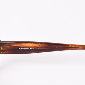 CHROME HEARTS クロムハーツ メガネ HOT POCKET FRAME MADE IN JAPAN フレーム ブラウン 美品 中古 4b014118