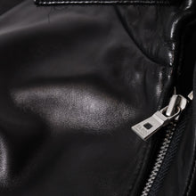 画像をギャラリービューアに読み込む, 極美品 HUGO BOSS ヒューゴボス レザージャケット コート ラムスキン ブラック シルバー金具 サイズ52 中古 4b013845