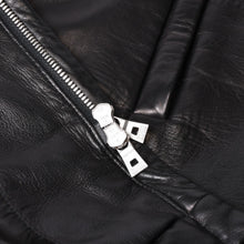 画像をギャラリービューアに読み込む, 極美品 HUGO BOSS ヒューゴボス レザージャケット コート ラムスキン ブラック シルバー金具 サイズ52 中古 4b013845