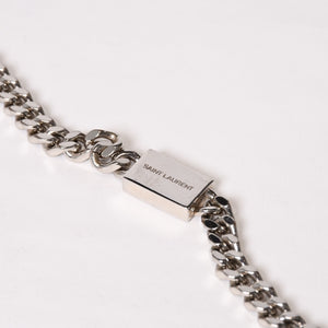 YVES SAINT LAURENT イヴ サンローラン ショルダーバッグ YSLロゴ スタースタッズ レザー ゴールド金具 ブラック 美品 中古 4b010416