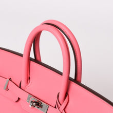 画像をギャラリービューアに読み込む, 新品同様品 HERMES エルメス ハンドバッグ C刻印 バーキン25 ヴォースイフト ローズアザレ シルバー金具 中古 4b014079