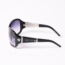 画像をギャラリービューアに読み込む, JIMMY CHOO ジミーチュウ KELLI STRASS/S ケリストラス サングラス アイウェア 0807 DG サイズ120 ラインストーン ブラック 美品 中古 4b012430