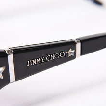 画像をギャラリービューアに読み込む, JIMMY CHOO ジミーチュウ KELLI STRASS/S ケリストラス サングラス アイウェア 0807 DG サイズ120 ラインストーン ブラック 美品 中古 4b012430