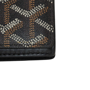 極美品 GOYARD ゴヤール マルゼルブ カードケース ブラウン ブラック PVC レザー MALESHPMLTY01CL01X 中古 4a001079