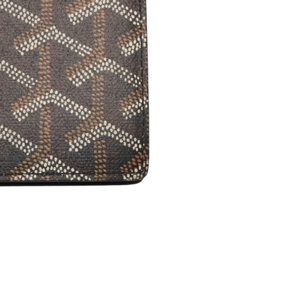 極美品 GOYARD ゴヤール マルゼルブ カードケース ブラウン ブラック PVC レザー MALESHPMLTY01CL01X 中古 4a001079