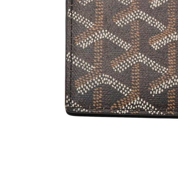 極美品 GOYARD ゴヤール マルゼルブ カードケース ブラウン ブラック PVC レザー MALESHPMLTY01CL01X 中古 4a001079