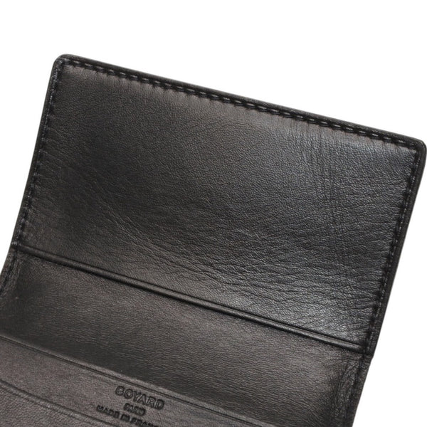 極美品 GOYARD ゴヤール マルゼルブ カードケース ブラウン ブラック PVC レザー MALESHPMLTY01CL01X 中古 4a001079