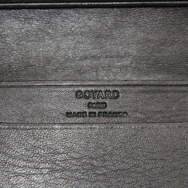 極美品 GOYARD ゴヤール マルゼルブ カードケース ブラウン ブラック PVC レザー MALESHPMLTY01CL01X 中古 4a001079