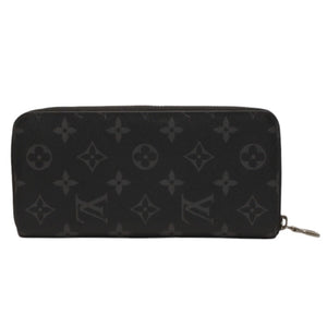 LOUIS VUITTON Zippy Wallet Vertical Long Wallet M62295 Monogram Eclipse Black Good Condition Used 4a000827
