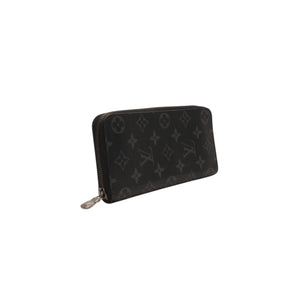 LOUIS VUITTON Zippy Wallet Vertical Long Wallet M62295 Monogram Eclipse Black Good Condition Used 4a000827