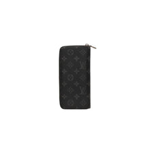 画像をギャラリービューアに読み込む, LOUIS VUITTON ルイヴィトン ジッピーウォレットヴェルティカル 長財布 M62295 モノグラムエクリプス ブラック 美品 中古 4a000827