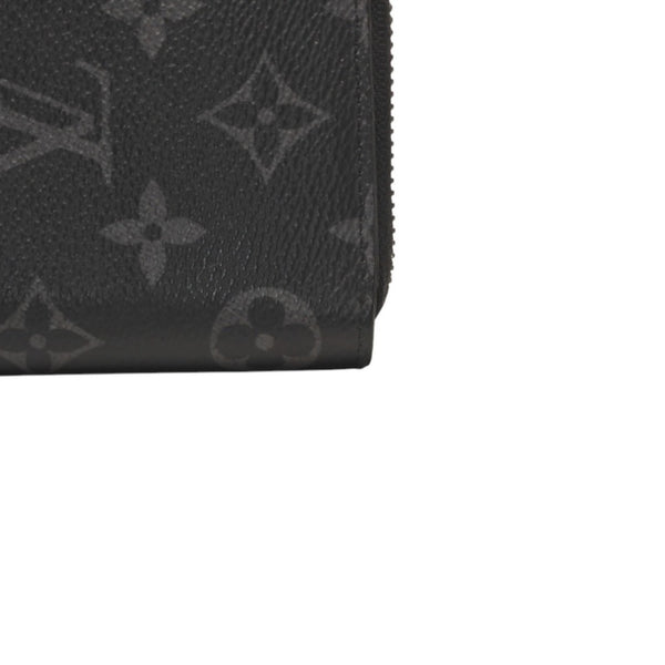 LOUIS VUITTON Zippy Wallet Vertical Long Wallet M62295 Monogram Eclipse Black Good Condition Used 4a000827
