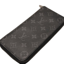 画像をギャラリービューアに読み込む, LOUIS VUITTON ルイヴィトン ジッピーウォレットヴェルティカル 長財布 M62295 モノグラムエクリプス ブラック 美品 中古 4a000827