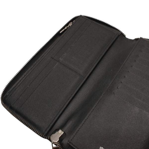 LOUIS VUITTON Zippy Wallet Vertical Long Wallet M62295 Monogram Eclipse Black Good Condition Used 4a000827