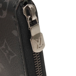 LOUIS VUITTON Zippy Wallet Vertical Long Wallet M62295 Monogram Eclipse Black Good Condition Used 4a000827