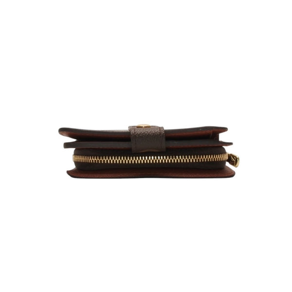 極美品 LOUIS VUITTON ルイヴィトン 二つ折り財布 コンパクト ジップ M61667 モノグラム ブラウン 中古 4a000839