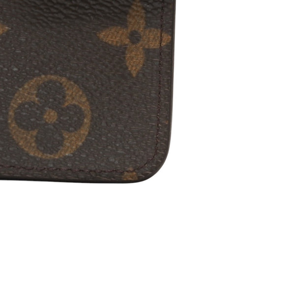 極美品 LOUIS VUITTON ルイヴィトン 二つ折り財布 コンパクト ジップ M61667 モノグラム ブラウン 中古 4a000839