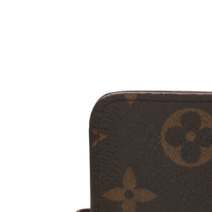 極美品 LOUIS VUITTON ルイヴィトン 二つ折り財布 コンパクト ジップ M61667 モノグラム ブラウン 中古 4a000839