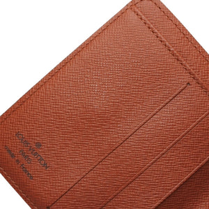 極美品 LOUIS VUITTON ルイヴィトン 二つ折り財布 コンパクト ジップ M61667 モノグラム ブラウン 中古 4a000839
