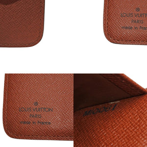 極美品 LOUIS VUITTON ルイヴィトン 二つ折り財布 コンパクト ジップ M61667 モノグラム ブラウン 中古 4a000839