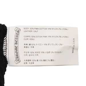 Like new CHROME HEARTS New Cross Patch Haraco Knit Hat Beanie Black Silver Hardware OS Used 4a001071