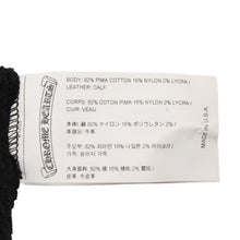 画像をギャラリービューアに読み込む, 新品同様 CHROME HEARTS クロムハーツ 新作 クロスパッチ ハラコ ニット帽 ビーニー ブラック シルバー金具 OS 中古 4a001071