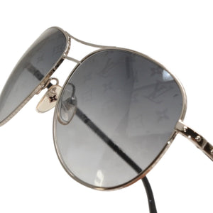 New and unused LOUIS VUITTON Conspiracion Pilot Sunglasses Z0165U Size 58□15 135 Monogram Used 4a000837