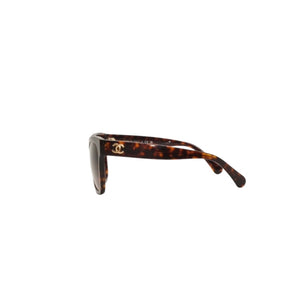 極美品 CHANEL シャネル サングラス アイウェア 5380-A c.714/S5 サイズ56□17 140 ココマーク べっ甲カラー 中古 4a000830