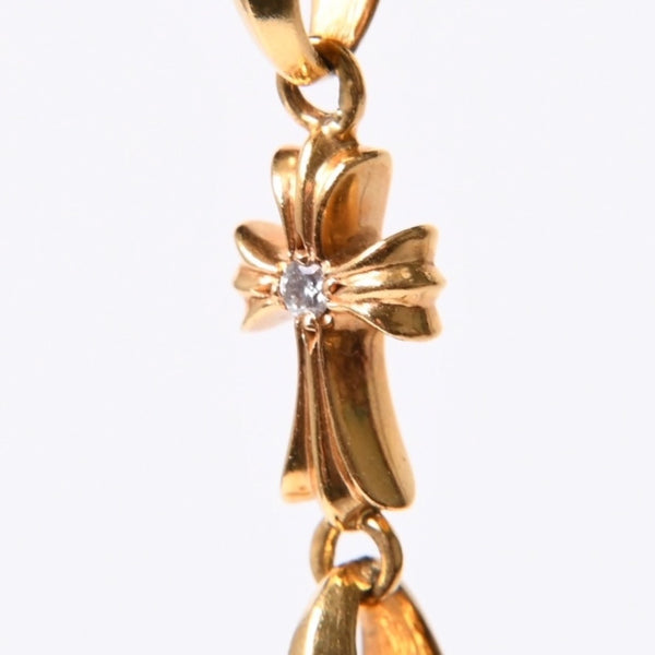 新品同様 CHROME HEARTS クロムハーツ ベイビーファット アイウェアループ ペンダント チャーム 22K 18.3g 希少 中古 4b014095