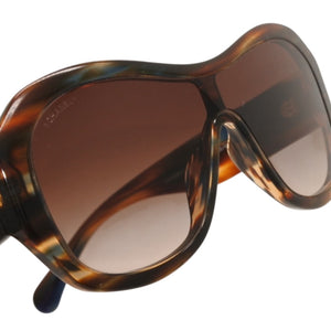 極美品 CHANEL シャネル サングラス アイウェア 5380-A c.714/S5 サイズ56□17 140 ココマーク べっ甲カラー 中古 4a000830