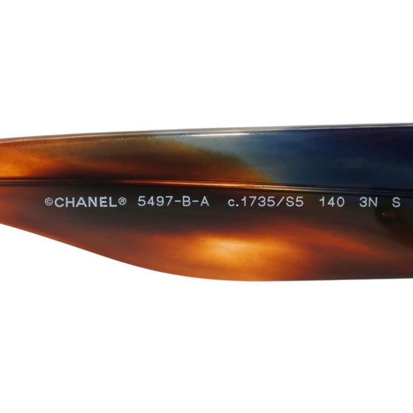 極美品 CHANEL シャネル サングラス アイウェア 5380-A c.714/S5 サイズ56□17 140 ココマーク べっ甲カラー 中古 4a000830