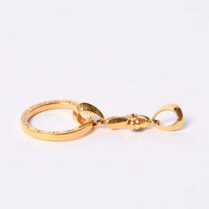 新品同様 CHROME HEARTS クロムハーツ ベイビーファット アイウェアループ ペンダント チャーム 22K 18.3g 希少 中古 4b014095