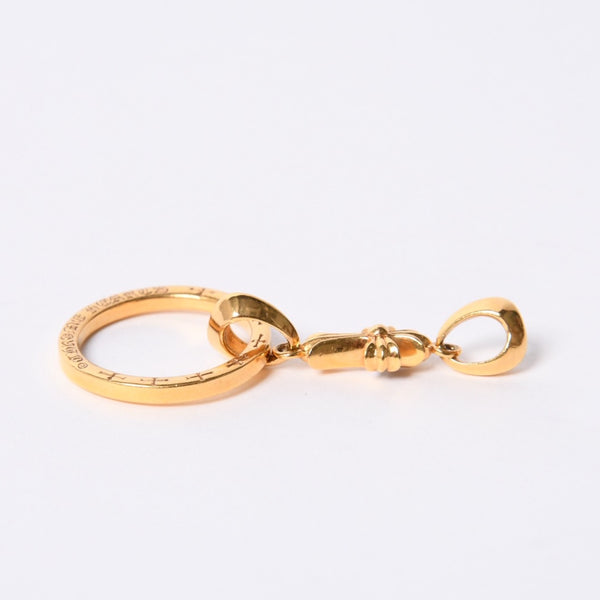 新品同様 CHROME HEARTS クロムハーツ ベイビーファット アイウェアループ ペンダント チャーム 22K 18.3g 希少 中古 4b014095