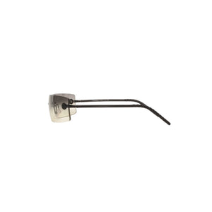 極美品 CHANEL シャネル リムレス サングラス アイウェア 4047 c.170/8G サイズ65□16 120 ココマーク ブラック 中古 4a000651