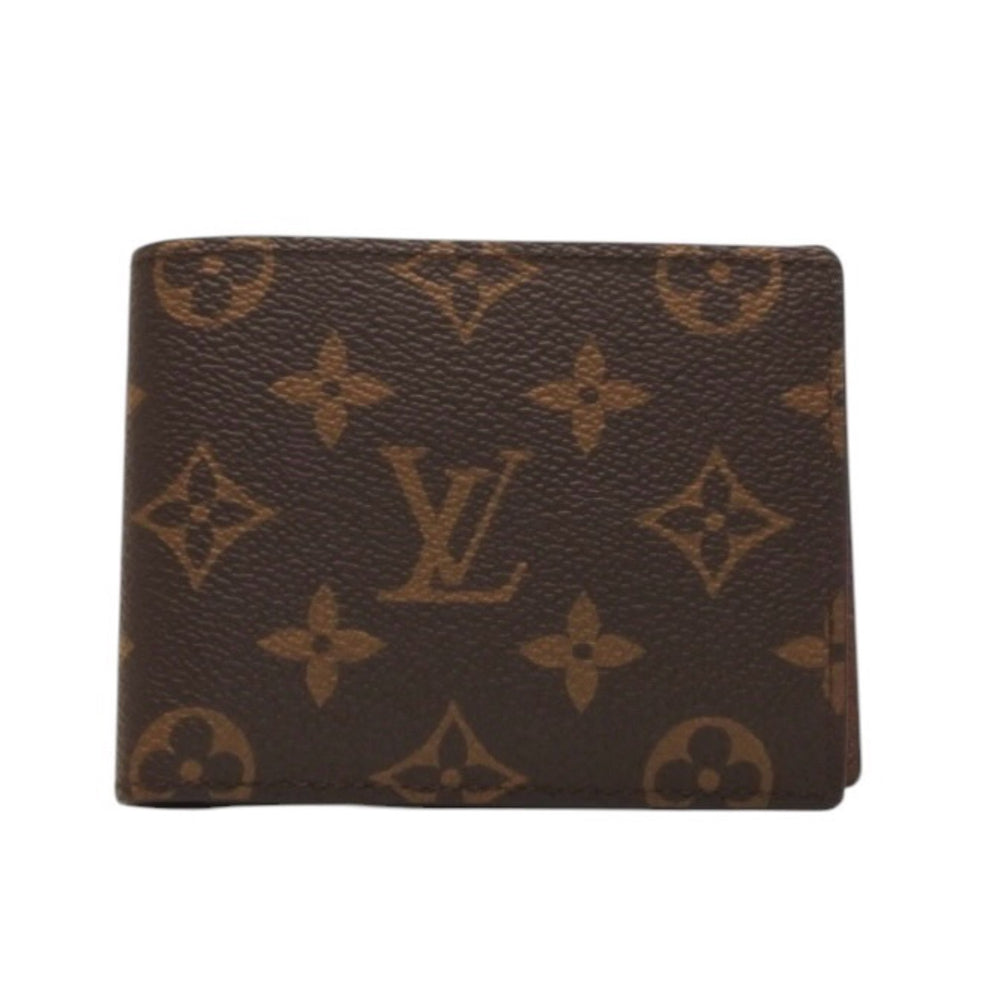 New and unused LOUIS VUITTON Portefeuille Multiple Bifold Wallet M60895 Monogram Brown Used 4a000840