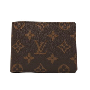 New and unused LOUIS VUITTON Portefeuille Multiple Bifold Wallet M60895 Monogram Brown Used 4a000840
