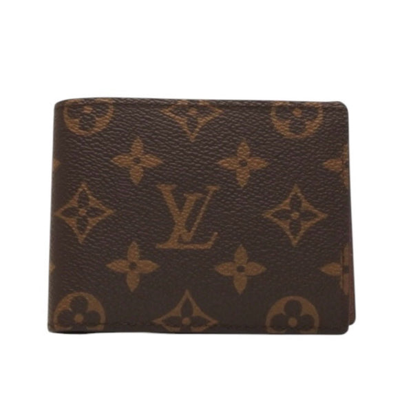 New and unused LOUIS VUITTON Portefeuille Multiple Bifold Wallet M60895 Monogram Brown Used 4a000840