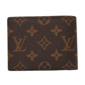 New and unused LOUIS VUITTON Portefeuille Multiple Bifold Wallet M60895 Monogram Brown Used 4a000840