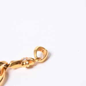 新品同様 CHROME HEARTS クロムハーツ ベイビーファット アイウェアループ ペンダント チャーム 22K 18.3g 希少 中古 4b014095