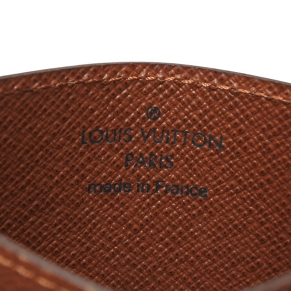 極美品 LOUIS VUITTON ルイヴィトン ポルトカルトサーンプル カードケース M61733 モノグラムキャンバス ブラウン 中古 4a000710