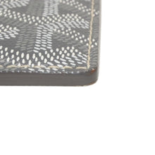 画像をギャラリービューアに読み込む, GOYARD ゴヤール サンシュルピス ヘリンボーン カードケース グレー ホワイト PVC レザー 美品 中古 4b014188