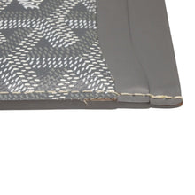 画像をギャラリービューアに読み込む, GOYARD ゴヤール サンシュルピス ヘリンボーン カードケース グレー ホワイト PVC レザー 美品 中古 4b014188