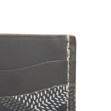 画像をギャラリービューアに読み込む, GOYARD ゴヤール サンシュルピス ヘリンボーン カードケース グレー ホワイト PVC レザー 美品 中古 4b014188